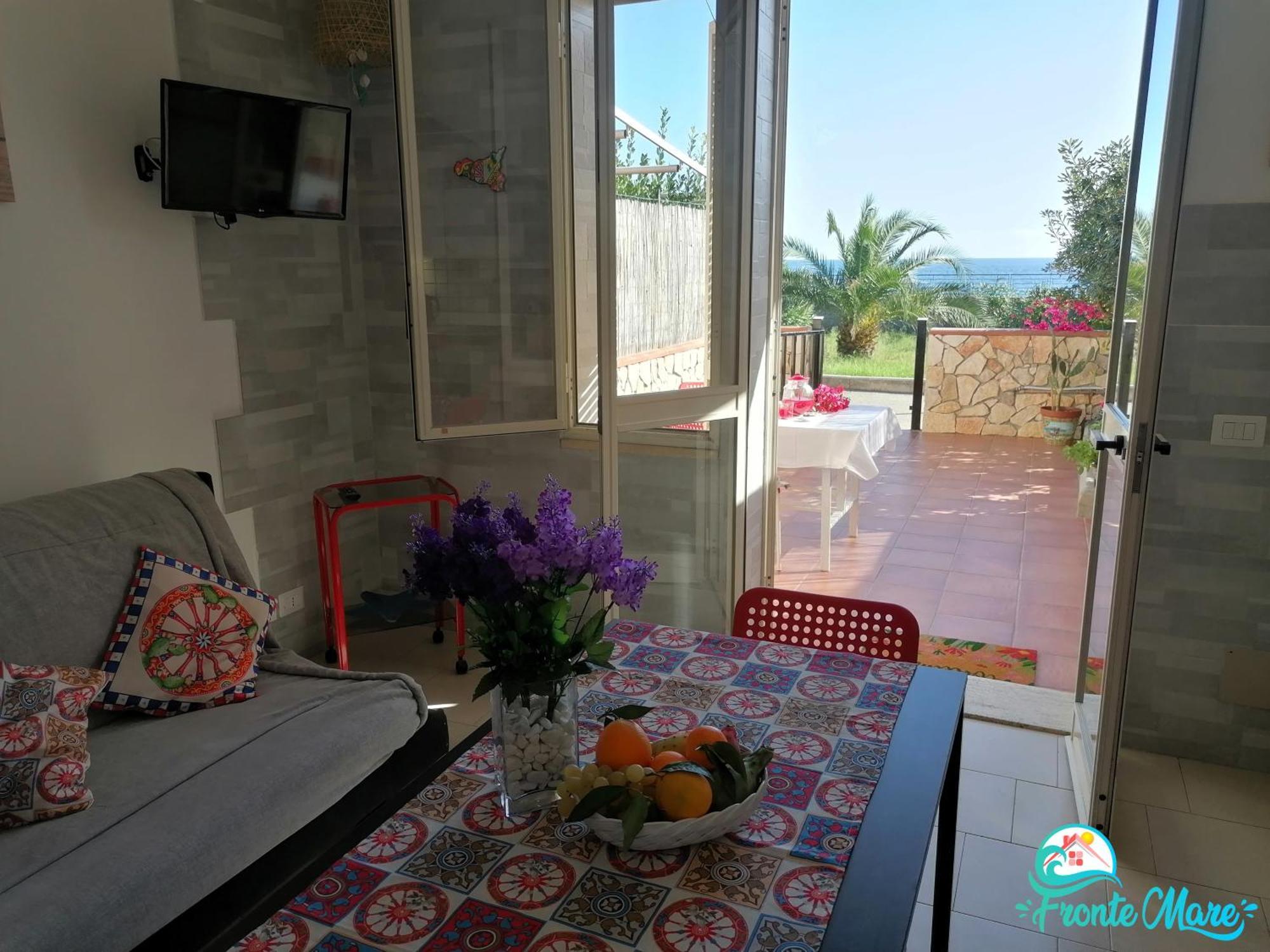 Casa Fronte Mare Villa Santa Teresa Di Riva Eksteriør bilde